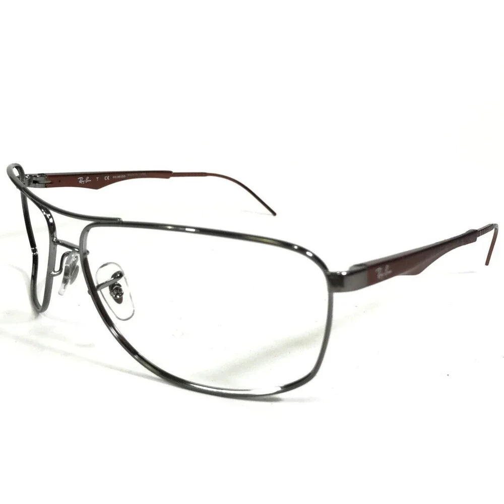 Ray-Ban Sunglasses Frames RB3506 132/83 Brown Gray Gunmetal Wire Rim 64-13-120